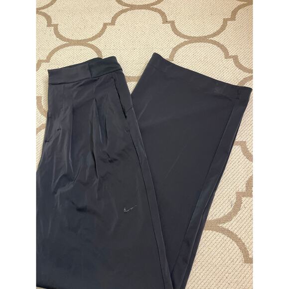 Nike Bliss Dri-FIT Trousers pleated side pockets wide leg black pant,size small - Picture 13 of 16